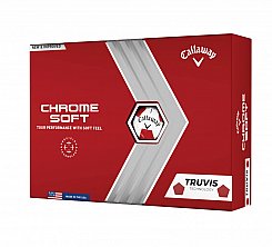 Callaway Chrome Soft 2022 Truvis - White/Red