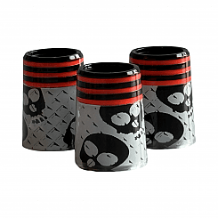 Ferruler - 10-pack - Crazy Red Skull