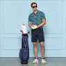 G/Fore SCATTERED DITZY TECH JERSEY POLO