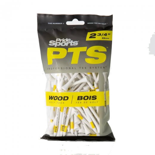 PTS White Wooden Tees - 69mm (100-pack)