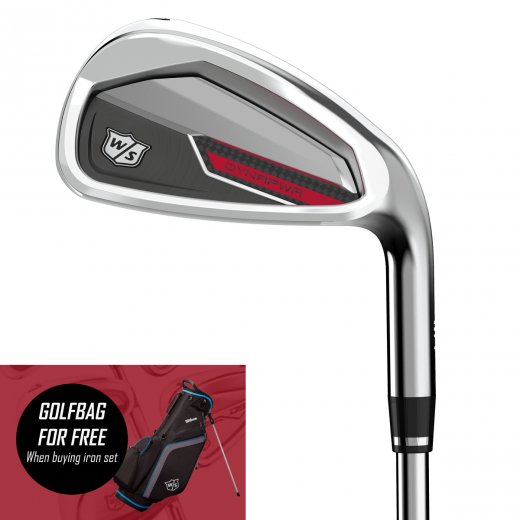 Wilson Dynapower - 6 Irons - Steel (Custom) Bag for free